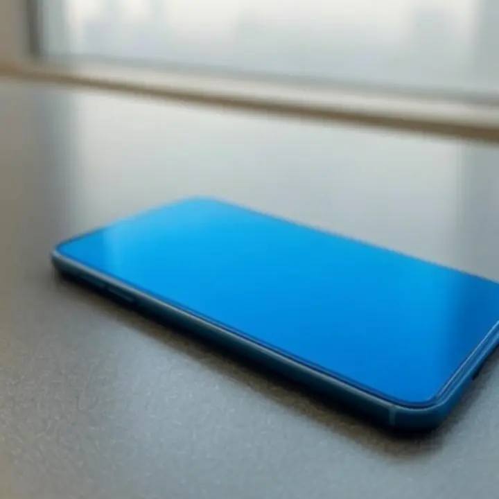 Nowoczesny smartfon z wyświetlaczem bezramkowym